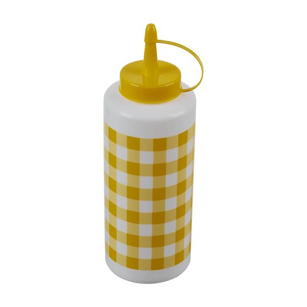 Patriotic Yellow Gingham Printed Squeeze Bottle — Dollar General