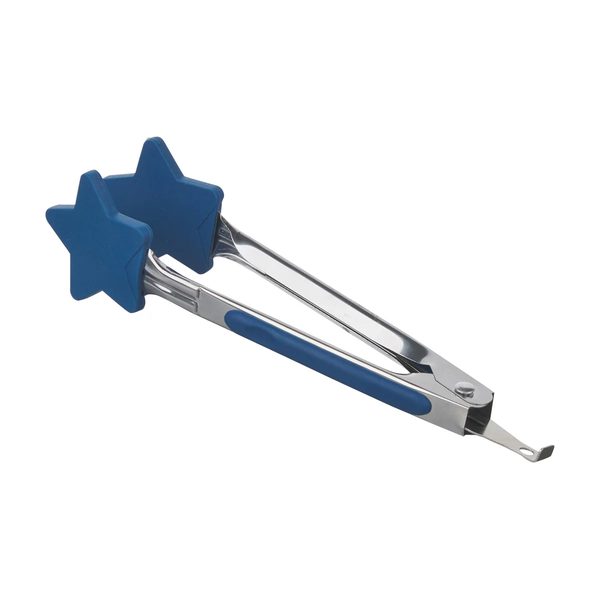 Patriotic Blue Star Shaped Mini Serving Tongs — Dollar General
