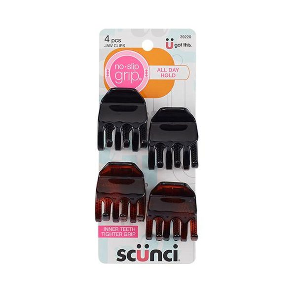 Scünci No-Slip Grip Jaw Hair Clips, 4 Pieces — Dollar General penny item