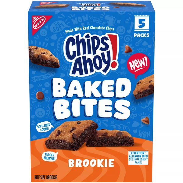 Chips AHOY! Baked Bites, Brookie, 5 - 1.4 oz Snack Packs (5 Bites per Pack) — Dollar General penny item