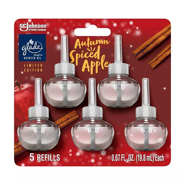 Glade PlugIns Air Freshener Scented Oil Refills - Autumn Spiced Apple, 0.67 oz - 5 ct — Dollar General penny item
