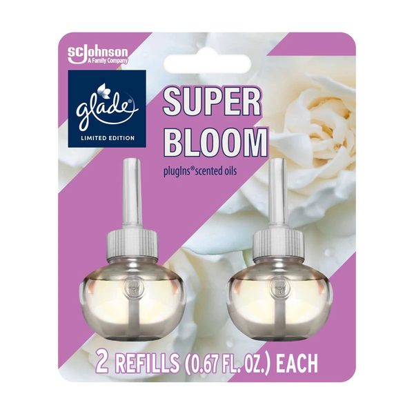 Glade PlugIns Super Bloom Scented Oil Air Freshener, 1.34 fl oz- 2 Count — Dollar General (SKU 38143401)
