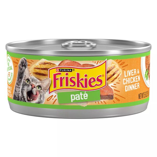 Purina Friskies Wet Cat Food Pate, Liver and Chicken Dinner — Dollar General penny item