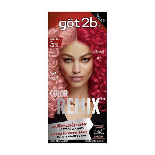 Got2b Color Remix, Customizable Semi-Permanent Hair Color, 092 Radical Red — Dollar General penny item
