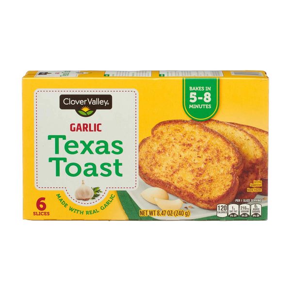 Clover Valley Garlic Texas Toast, 6 Slices, 8.47 oz — 70% off during the remodel at Dollar General #7208