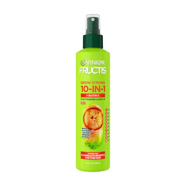 Garnier Fructis Grow Strong Thickening 10 in 1 Spray for Fine Hair, 8.1 fl oz — Dollar General penny item