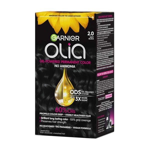 Garnier Olia Oil Powered Ammonia Free Permanent Hair Color, Soft Black — Dollar General penny item