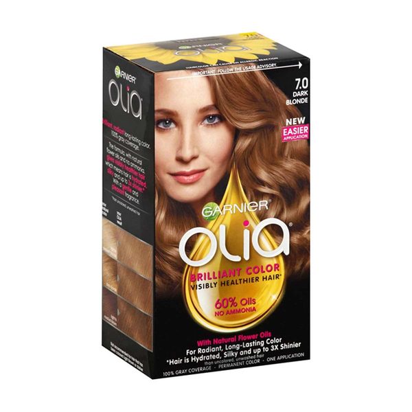 Garnier Olia Brilliant Color Ammonia Free Permanent Hair Color, Dark Blonde — Dollar General penny item