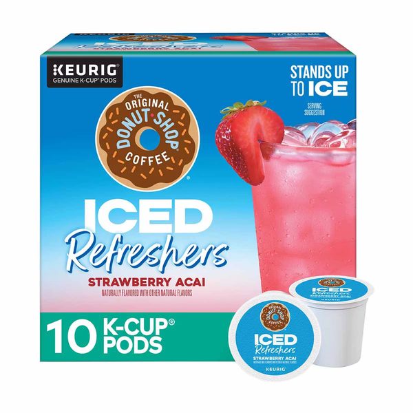 The Original Donut Shop Iced Refreshers Strawberry Acai K-Cup Pods, 10 Count — Dollar General (SKU 40712201)