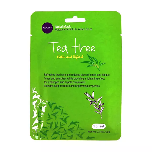 Celavi Tea Tree Facial Sheet Mask, 0.74 oz — Dollar General penny item