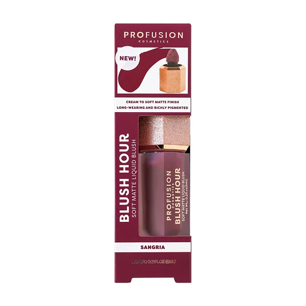 Profusion Cosmetics Blush Hour Soft Matte Liquid Blush, Sangria — Dollar General penny item