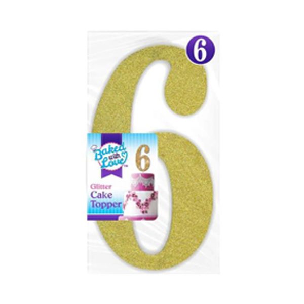 Baked with Love Glitter Topper 6/7 — Dollar General (SKU 22925501)
