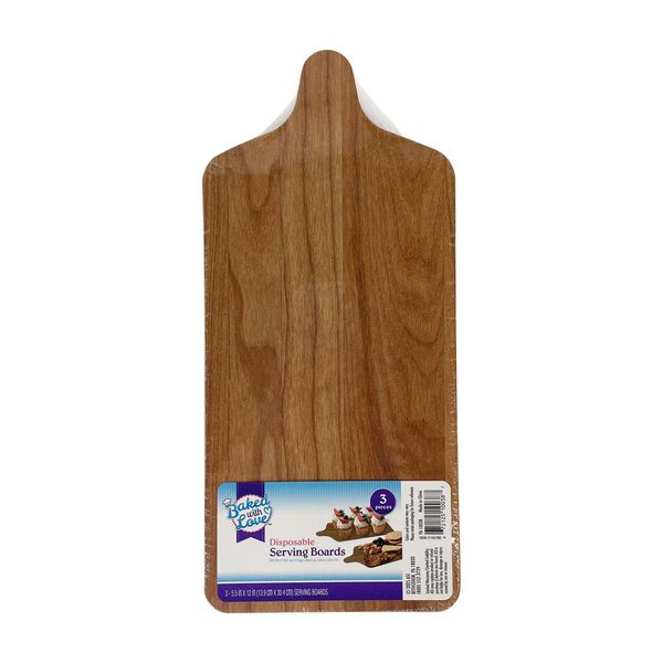 Baked with Love Disposable Serving Boards, 3 ct, 5.5x12 in — 70% off during the remodel at Dollar General #19591