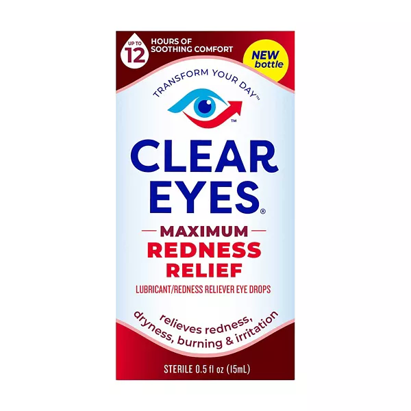 Clear Eyes Maximum Redness Eye Relief Lubricant Eye Drops, 0.5 fl oz — Dollar General penny item
