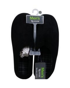 Men’s Black Clog Slippers, Large Size 10–11 — Dollar General penny item