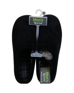 Men’s Black Clog Slippers, Extra Large Size 12-13 — Dollar General penny item