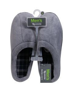 Men’s Charcoal Gray Clog Slippers, Large Size 10–11 — Dollar General penny item
