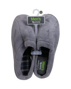 Men’s Charcoal Gray Clog Slippers, Extra Large Size 12–13 — Dollar General penny item