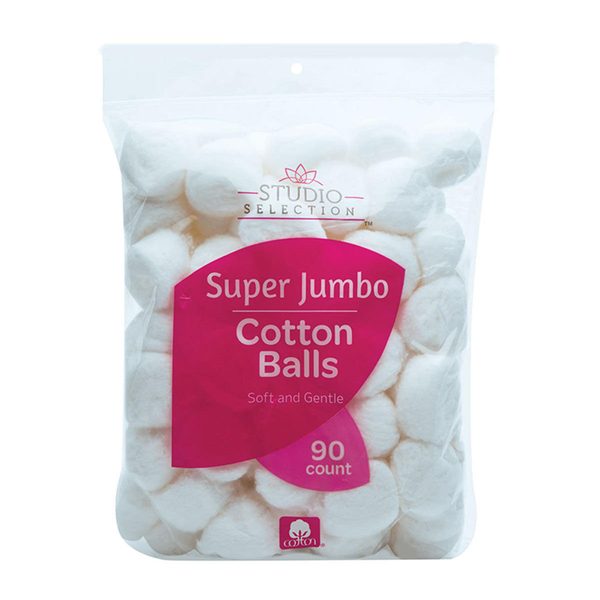 Studio Selection Super Jumbo Cotton Balls, 90 ct — 70% off during the remodel at Dollar General #6815