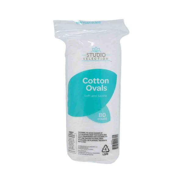 Studio Selection Cotton Ovals, 80 ct — 70% off during the remodel at Dollar General #6815