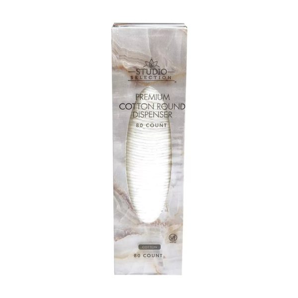 Studio Selection Premium Cotton Rounds with Dispenser, 80 ct — 70% off during the remodel at Dollar General #6815