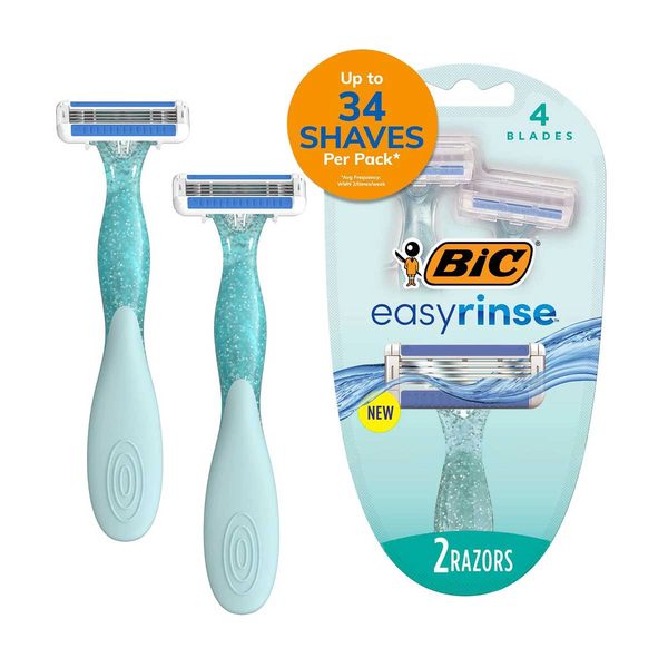 Bic EasyRinse Women's Disposable Razors - 4 Blades, 2 Count — Dollar General penny item