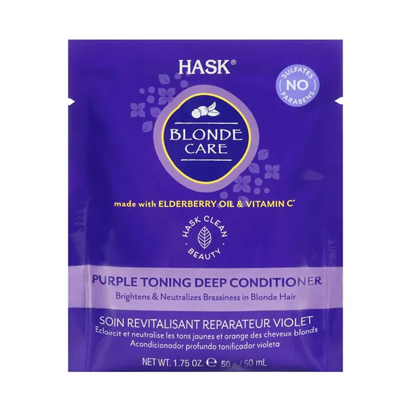 Hask Blonde Care Purple Toning Deep Hair Conditioner Packet, 1.75 oz — Dollar General penny item