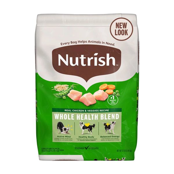 Nutrish Real Chicken & Veggies Recipe Dry Dog Food, 12 lb — Dollar General (SKU 16669903)