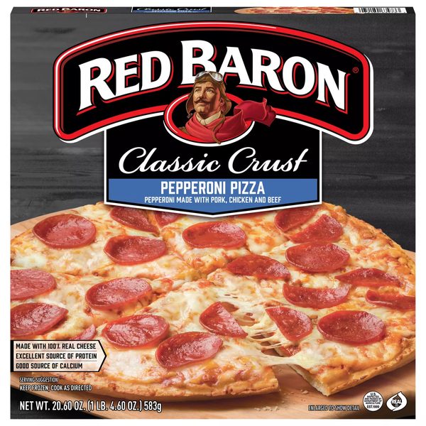Red Baron Pepperoni Classic Crust Frozen Pizza, 20.61 oz — 70% off during the remodel at Dollar General #13201