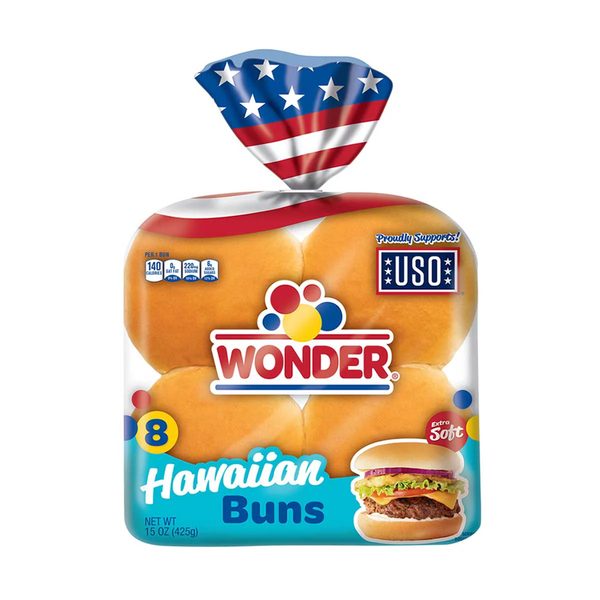 Wonder Bread Hawaiian Buns, 8 Count — Dollar General penny item