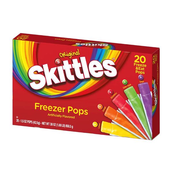 Skittles Freezer Pops, 1.5 oz, 20 Count — Dollar General