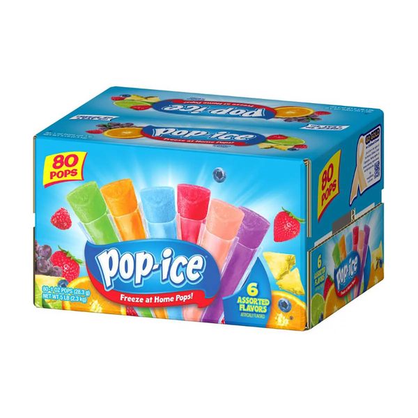 Pop Ice Freezer Bars, Assorted, 1 fl oz, 80 Count — Dollar General