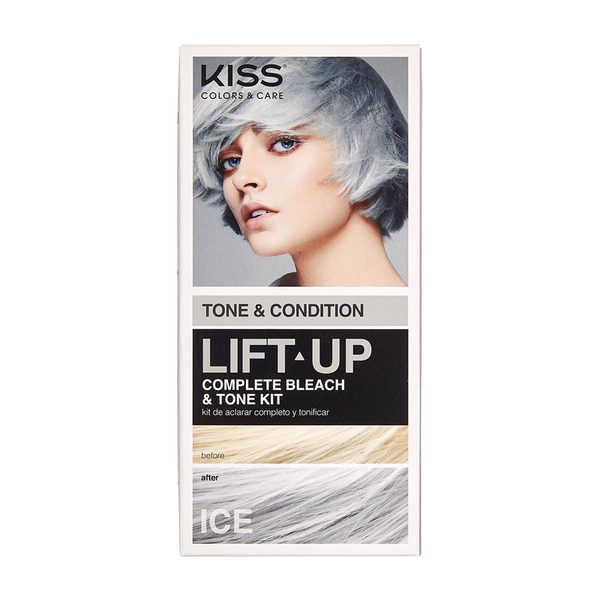 Kiss Colors & Care Lift Up Complete Bleach & Tone Kit, Ice — Dollar General penny item