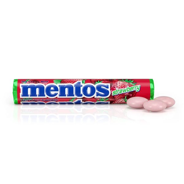 Mentos Chewy Mints Candy Roll, Strawberry flavor, 1.05 ounces, 11 pieces — 70% off during the remodel at Dollar General #10340