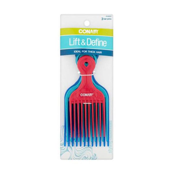 Conair Lift & Define Hair Picks Assorted, 3 Count — Dollar General penny item