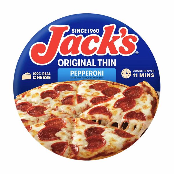Jack’s Thin Crust Pepperoni Pizza, Frozen Pizza, Easy Dinner, Frozen Dinner — 70% off during the remodel at Dollar General #13201
