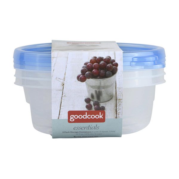 Goodcook Essentials Round Food Storage Containers - 16 oz, 3 ct — 70% off during the remodel at Dollar General #21214