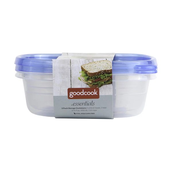 GoodCook Essentials Square Food Storage Containers, 2 ct — 70% off during the remodel at Dollar General #631