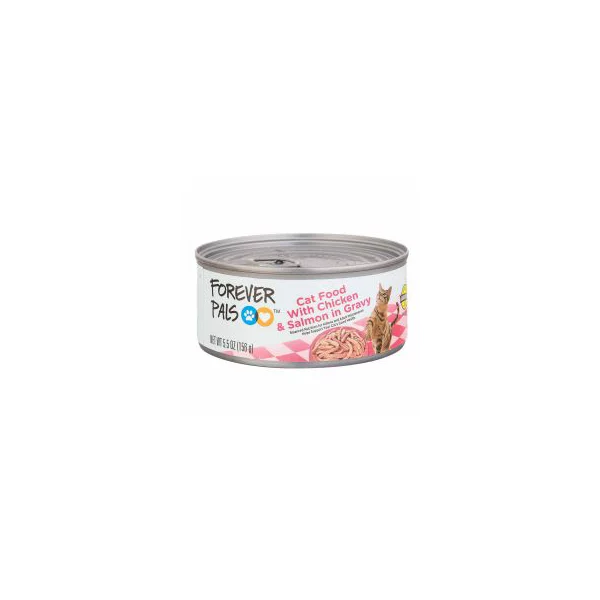 Forever Pals Wet Cat Food With Chicken & Salmon, 5.5 oz — Dollar General (SKU 01114103)