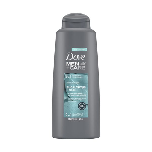 Dove Men + Care 2 in 1 Shampoo & Conditioner - Eucalyptus & Birch, 20.4 fl oz — Dollar General penny item
