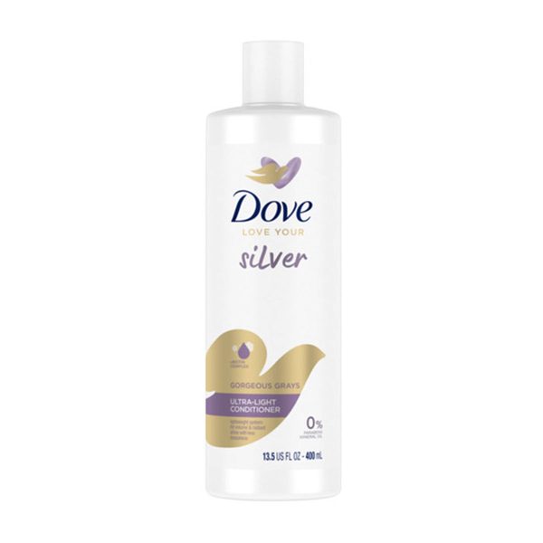 Dove Love Your Silver Purple Conditioner For Gray, White & Silver Colored Hair Gorgeous Grays - 13.5 fl oz — Dollar General penny item