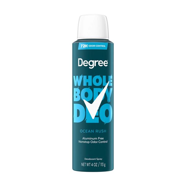 Degree Men Whole Body Deodorant Ocean Rush Spray for Men Aluminum Free 72H Odor Protection 4 oz — Dollar General penny item