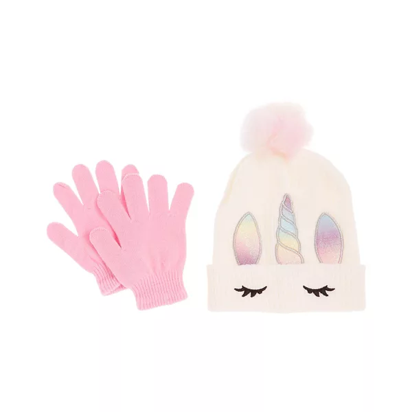 Unicorn Hat and Gloves Set — Dollar General penny item