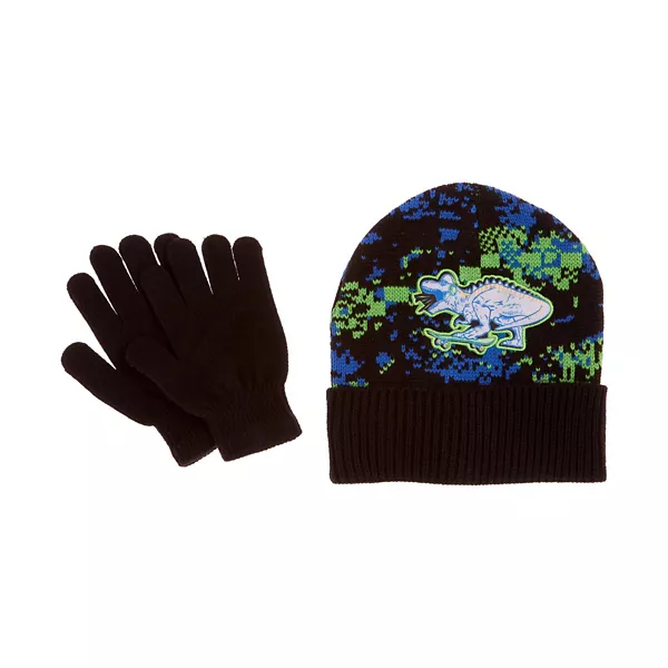 Dino Themed Hat and Gloves Set — Dollar General penny item