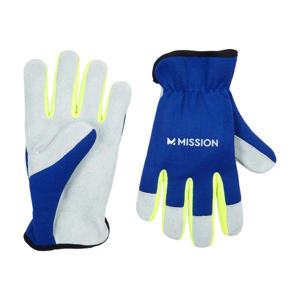 Mission Hi-Vis Cowhide Palm Gloves, 1 pair — Dollar General penny item