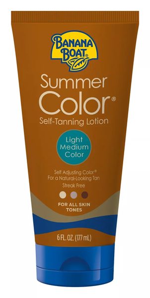 Banana Boat Summer Color Self Tanning Lotion, Light Medium Color, 6 Fl oz — Dollar General penny item