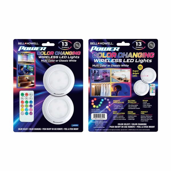 Bell + Howell Color Changing Wireless LED Lights — Dollar General (SKU 37160801)