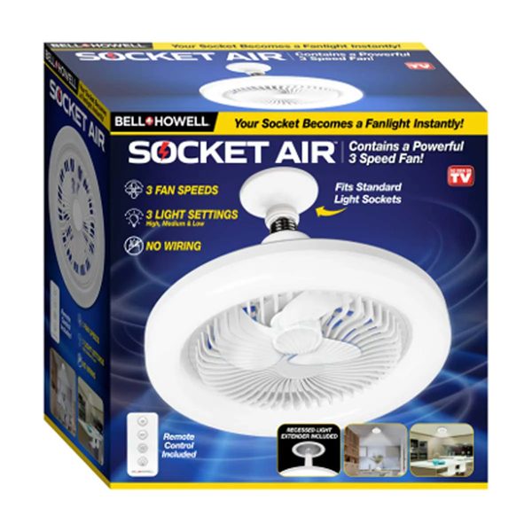 Bell + Howell Socket Air Ceiling Fan Light — Dollar General (SKU 37990201)