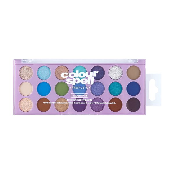 Colour Spell by Profusion 21-Color Shadow Palette, Supernova — Dollar General penny item