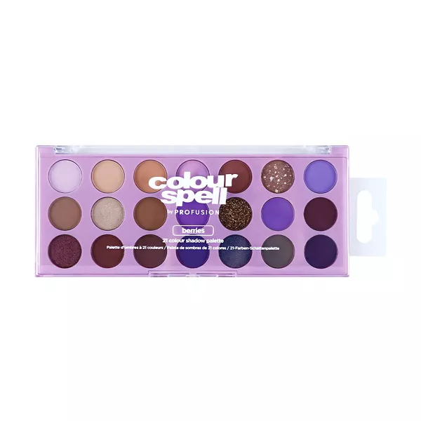 Colour Spell by Profusion 21 Colour Shadow Palette, Berries — Dollar General penny item